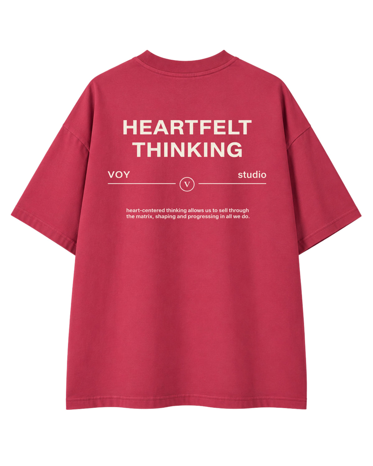Heartfelt thinking oversized T-shirts