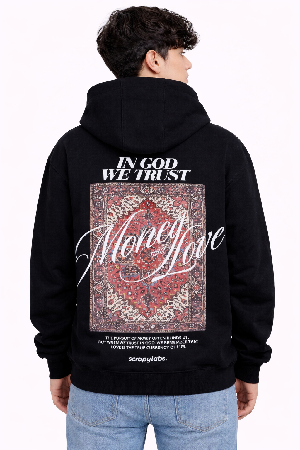 Money and love hoodie